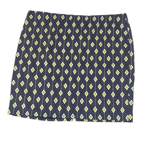 Ashley Stewart Geometric Print Skirt Sz 30/32 - Picture 1 of 6